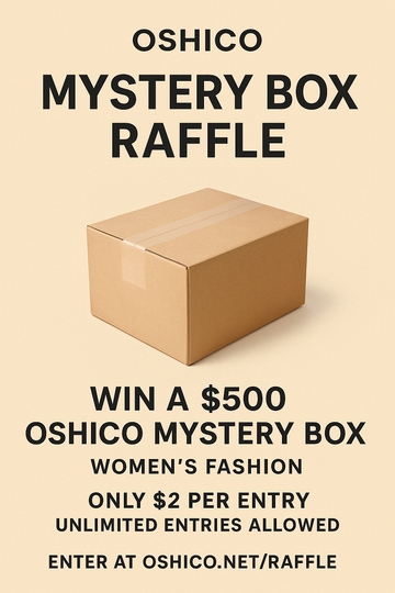 Oshico Mystery Box Raffle – $500 Value