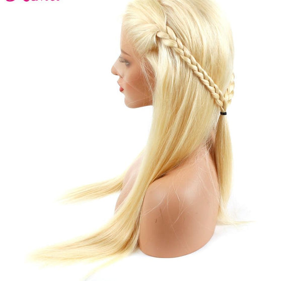 13x4 38 40 613 Blonde HD Lace Front Human Hair Wigs Straight 613 Transparent Lace Frontal Wig With Baby Hair Brazilian Remy 150%
