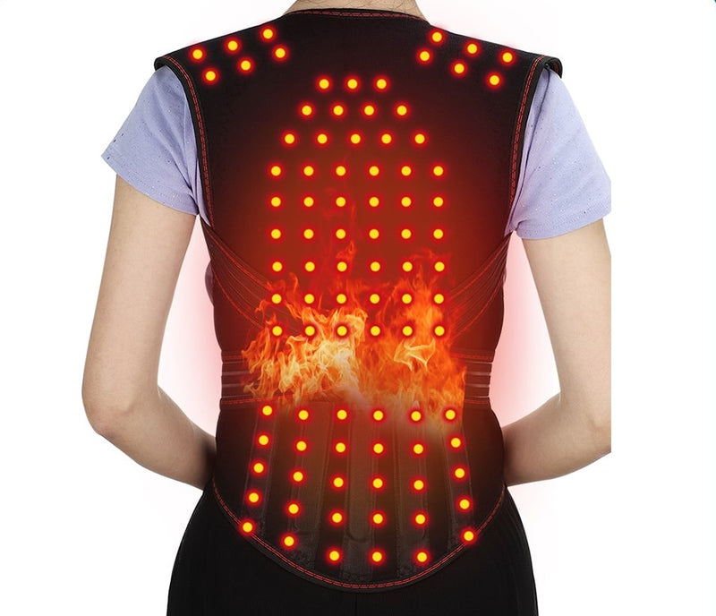 Magnetic Back Support Magnets Heating Therapy Vest Waist Brace Posture Corrector Spine Back Shoulder Lumbar Posture Correction
