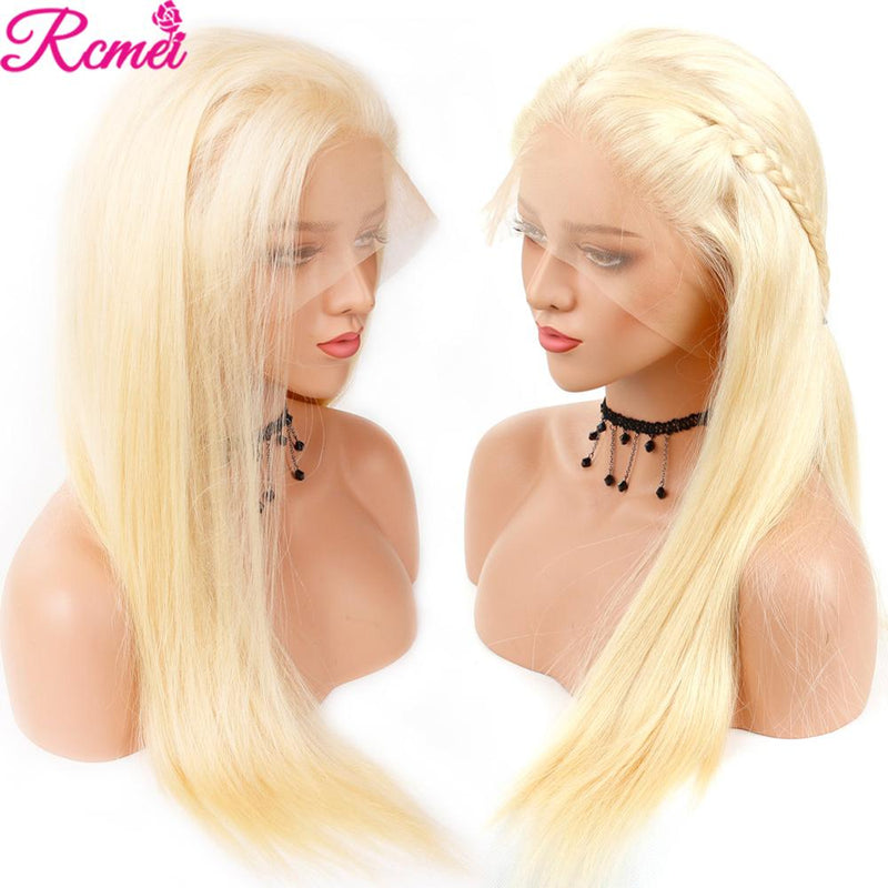 13x4 38 40 613 Blonde HD Lace Front Human Hair Wigs Straight 613 Transparent Lace Frontal Wig With Baby Hair Brazilian Remy 150%