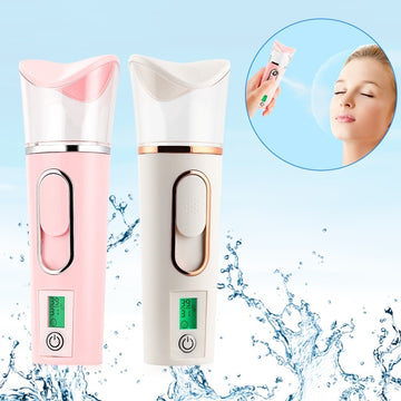 3In1 Facial Steamer Nano Facial Mister Skin Test Mist Sprayer Skin Moisture Meter Power Bank USB Face Steamer Humidifier
